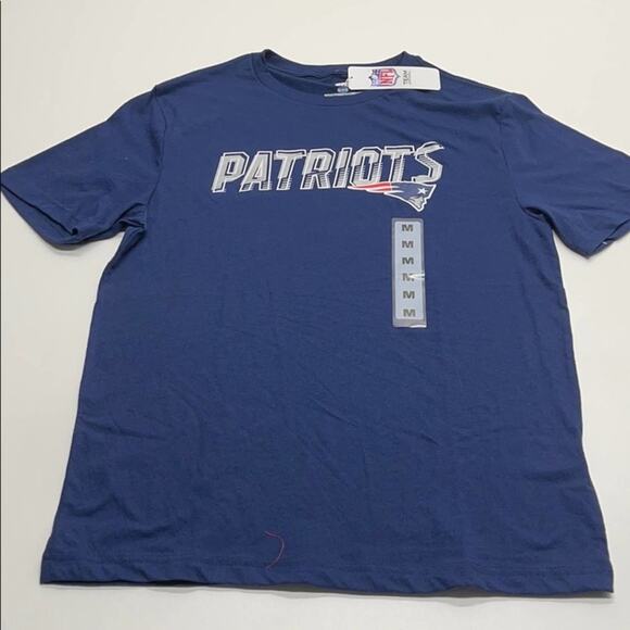 NEW ENGLAND PATRIOTS Mens Blue Tee Shirt - NEW - Picture 2 of 2